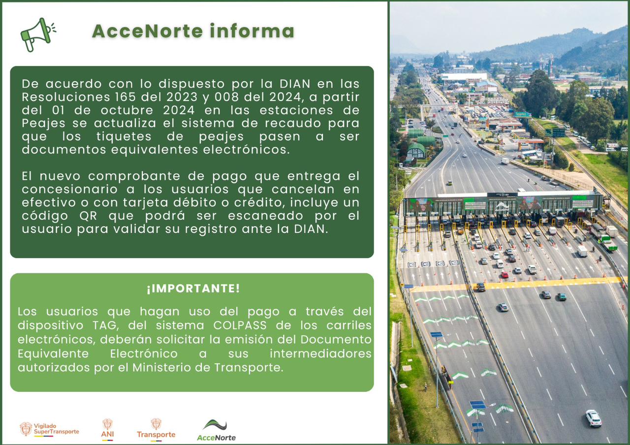 Tiquetes de peajes como documentos electrónicos 