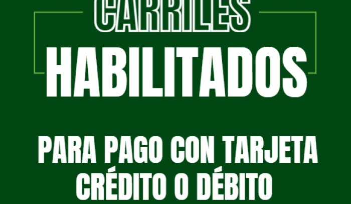 Carriles habilitados 
